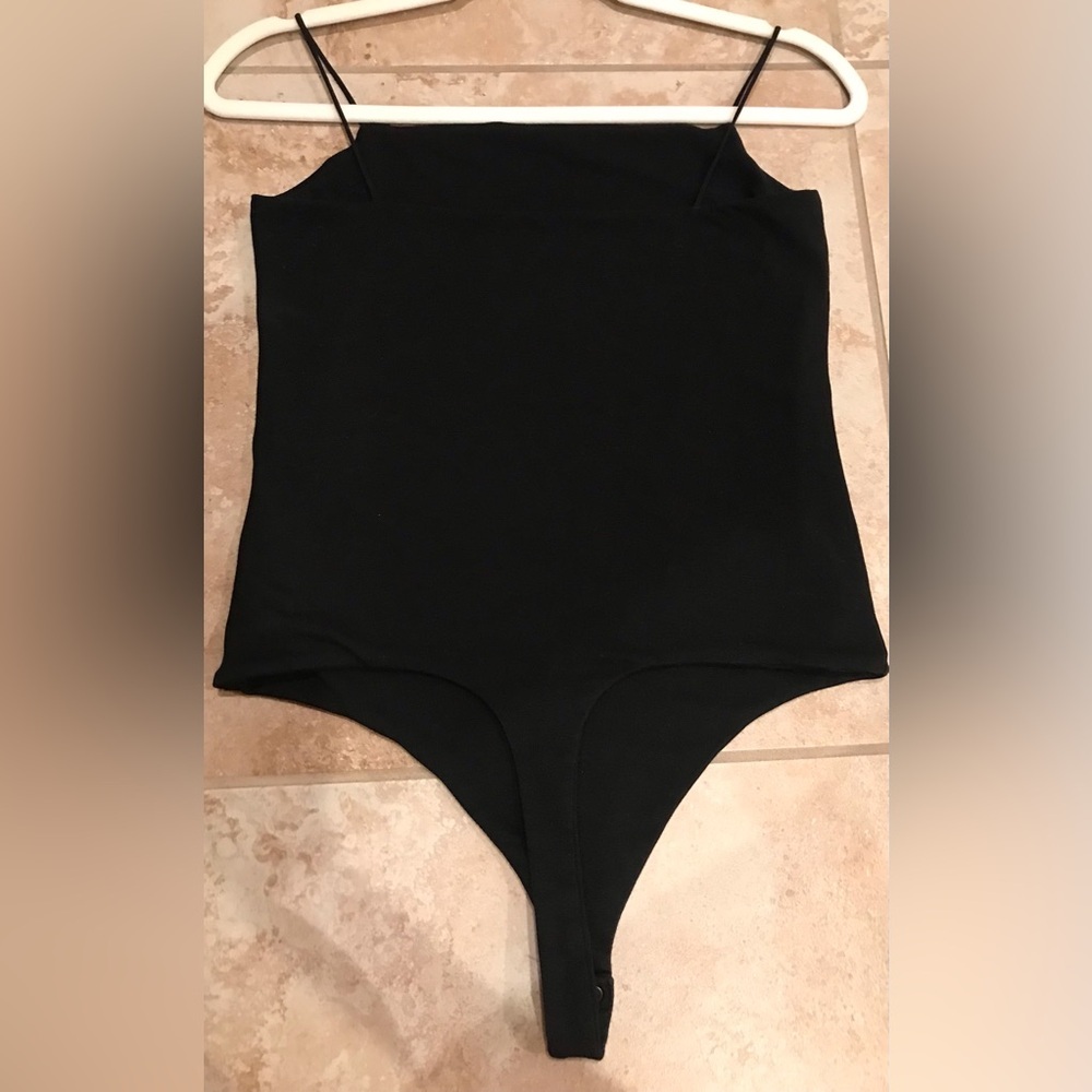 Banana Republic Black Spaghetti Strap Bodysuit - Size S - Picture 7 of 12